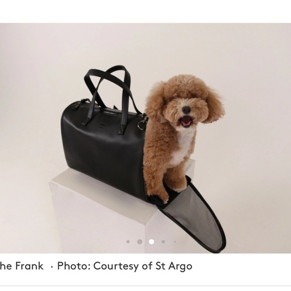 St Argo The Frank, Black 
Vegan Leather Dog Carrier
For the Boujie Dog moms! - Picture 2 of 10
